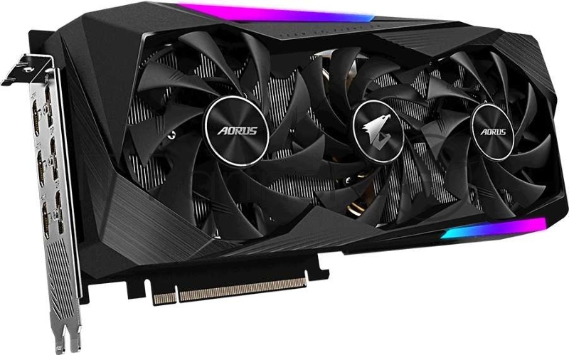 Видеокарта Gigabyte PCI-E nVidia GeForce RTX 3070 8Gb AORUS MASTER LHR RTL (GV-N3070AORUS M-8GD 2.0)
