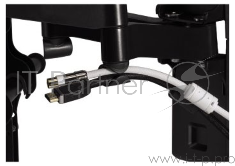 Кронштейн для телевизора Hama H-108730 черный 23-50 макс.45кг настенный поворотно-выдвижной и накл