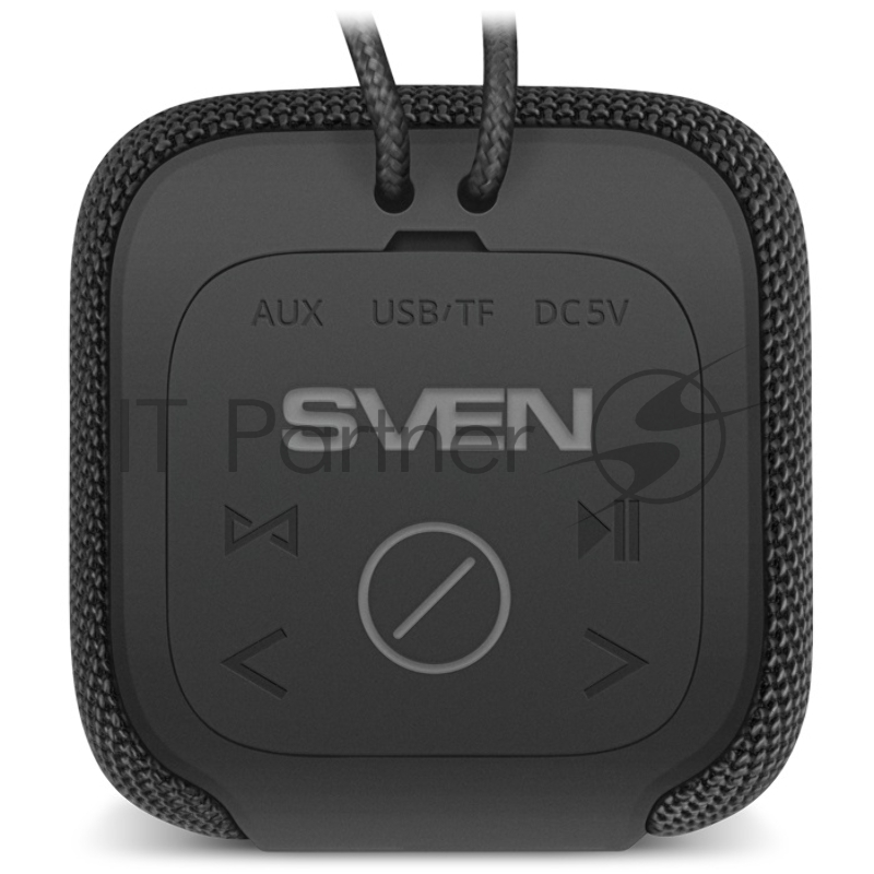 Акустическая система 2.0 SVEN PS-205, черный,, мощность 2x6 Вт (RMS), Waterproof (IPx6), TWS, Bluetooth, FM, USB, microSD, встроенный аккумулятор