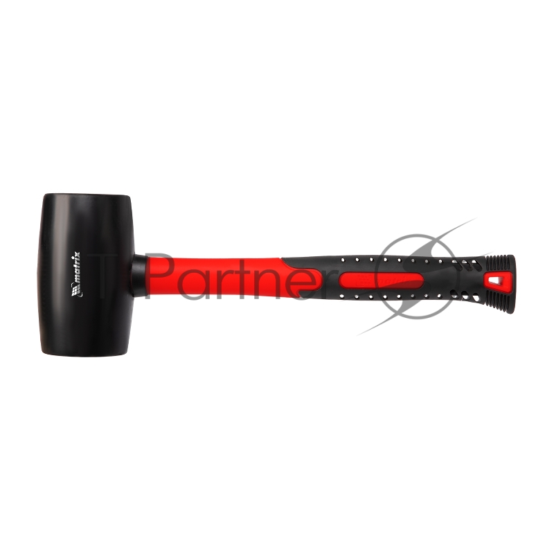 Киянка резиновая MATRIX , 680 г, черная резина, фибергласовая рукоятка// 11193