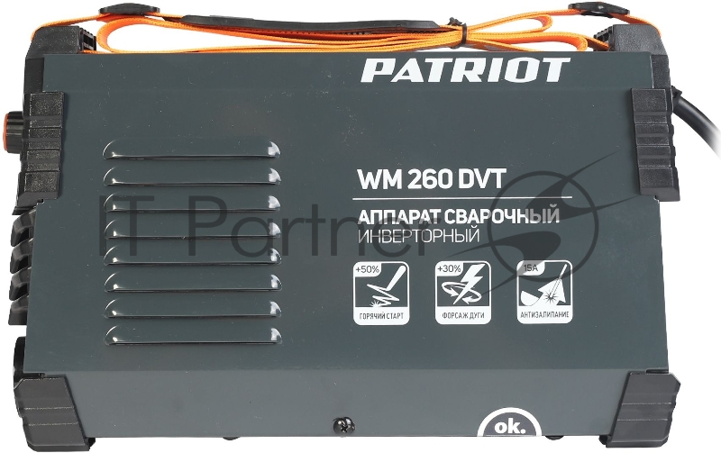 Сварочный аппарат Patriot WM260DVT инвертор MMA/TL/vrd 12.5кВт