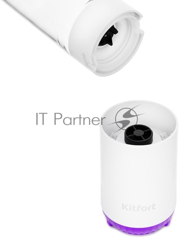 Блендер стационарный Kitfort КТ-3033-1 150Вт белый/фиолетовый