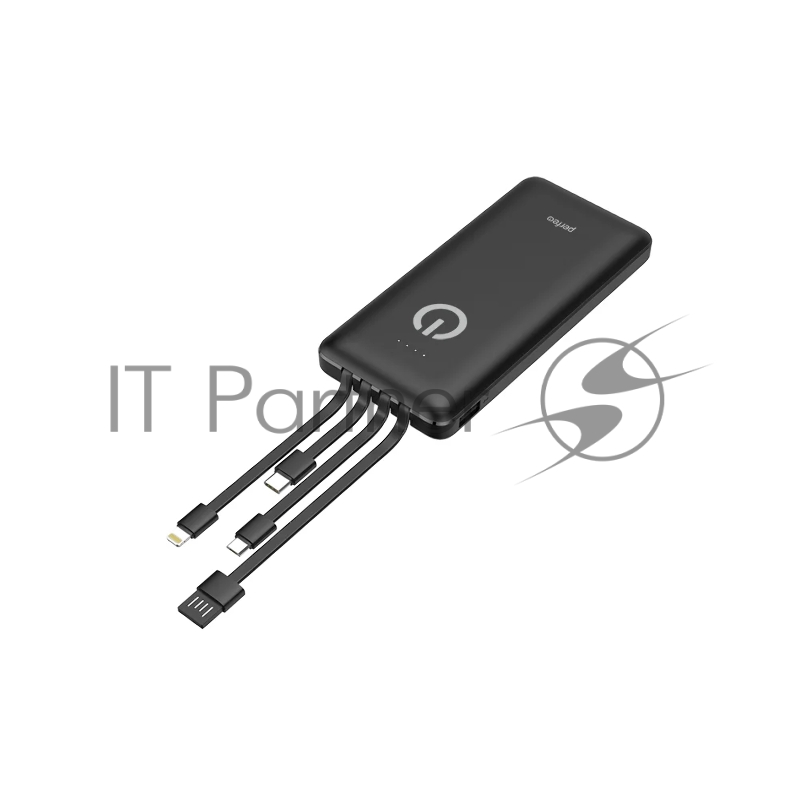 Powerbank Perfeo ABSOLUTE 10000mah In Micro usb,USB /Out USB,Micro usb,Type-C,Lightning, 2.1А/ Black (PF_B4878)