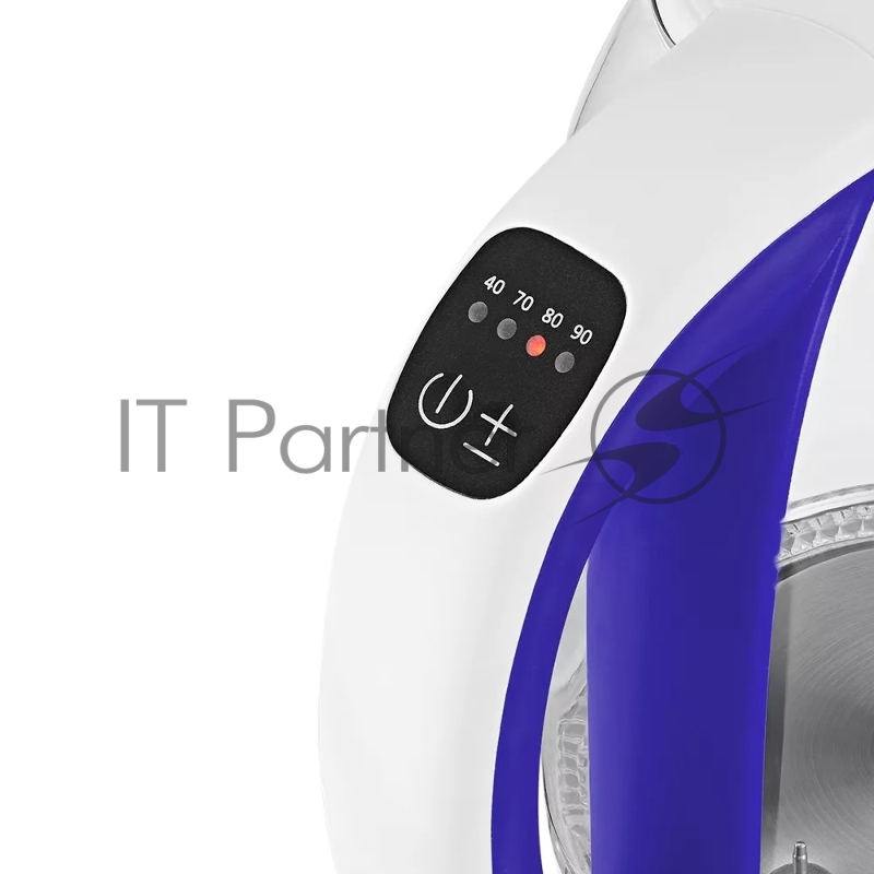 Чайник электрический Kitfort КТ-6140-1 1.7л. 2200Вт белый/фиолетовый