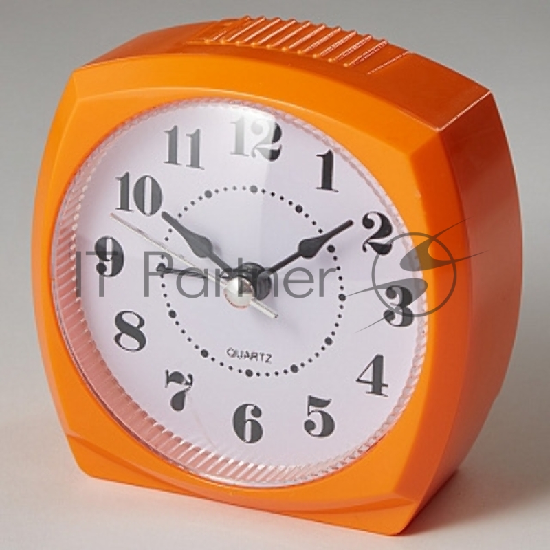 Будильник DELTA DT8-0008 8.5*4.6*8.6см (оранжевый) (200)