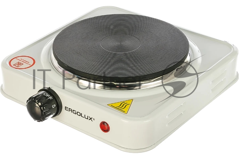 Электроплитка ELX-EP03-C01 1 конф. дисковый нагр. эл. 1000Вт 220-240В бел. Ergolux 13438