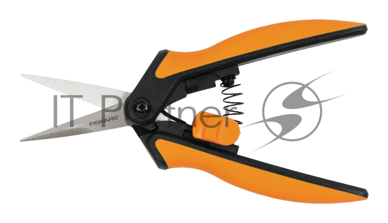 Ножницы для цветов Fiskars Solid SP13 черный/оранжевый (1051600)