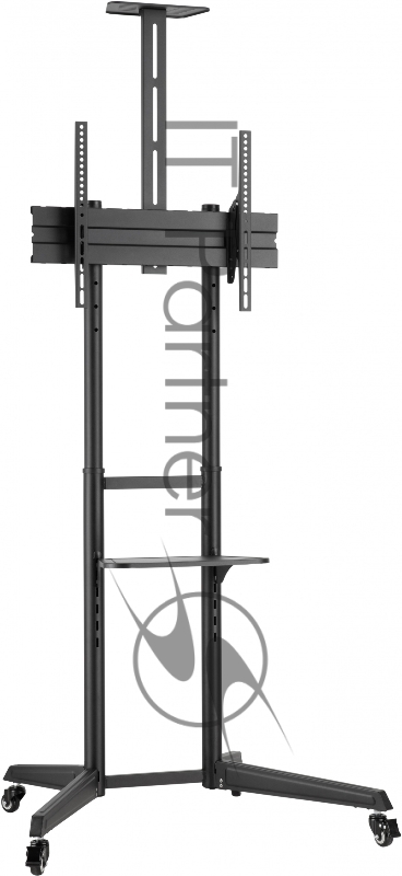 Подставка для телевизора Ultramounts UM 268 черный 37-75 макс.50кг напольный мобильный