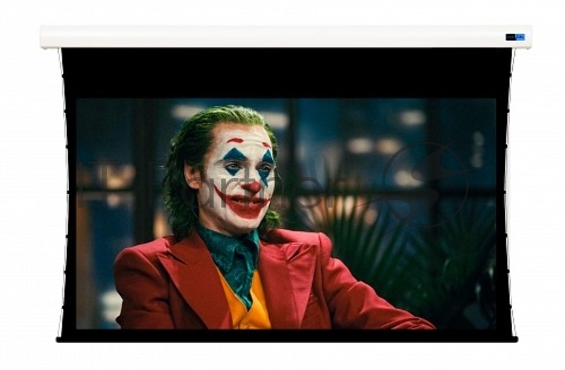 Экран Cinema SOK SCPSMT-221x12 Pro 100 16:9 настенно-потолочный, моторизов боковым натяжением, White PVC, белый корпус, ED 30см