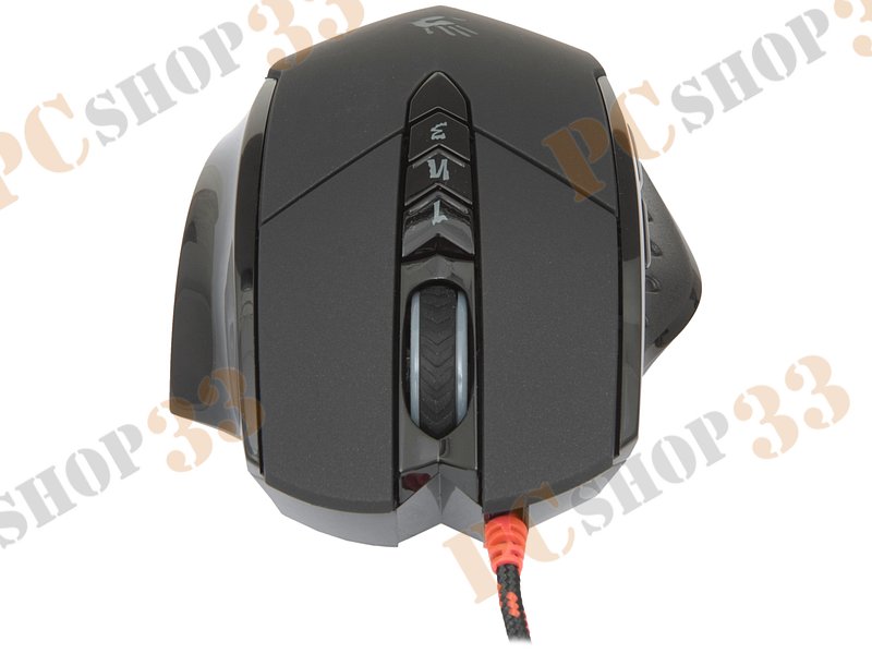 Оптическая мышь A4Tech Bloody V7M, 7кн.+скр., черный (USB)