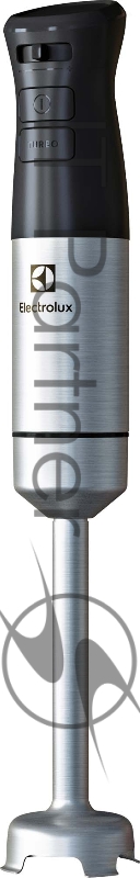 Блендер Electrolux E5HB1-8SS / Нержавеющая сталь / черный, ножки из нержавеющей стали, мощность 800 Вт, бесступенчатая регулировка скорости и функция Turbo, в комплекте: венчик, измельчитель XL, картофелемялка, мензурка