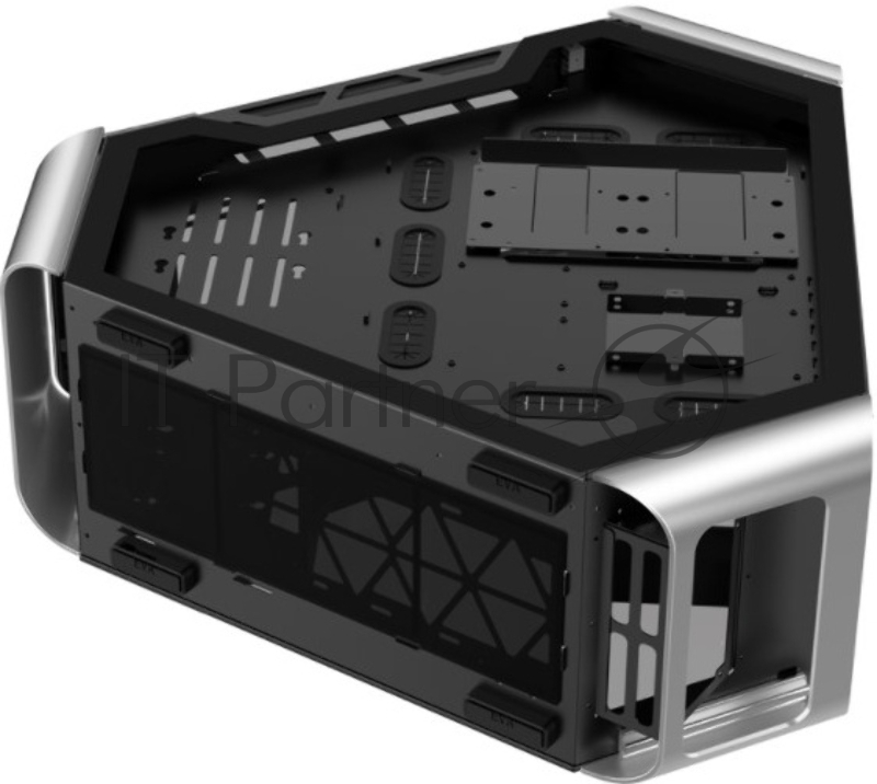 Корпус JONSBO TR03-A без БП, боковая панель из закаленного стекла, mini-ITX, micro-ATX, ATX, серебристый