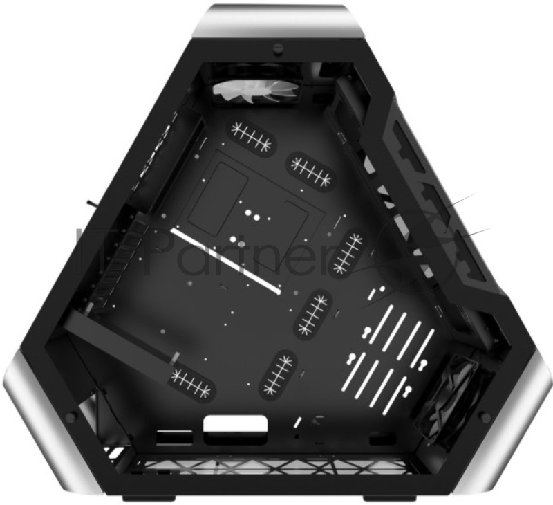 Корпус JONSBO TR03-A без БП, боковая панель из закаленного стекла, mini-ITX, micro-ATX, ATX, серебристый