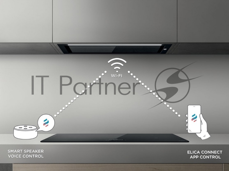 Вытяжки ELICA HIDDEN 2.0 @ BLGL/A/60-PRF0164361 / Встраиваемая, 60 см,электронное управление, 1300 куб. м. , черный