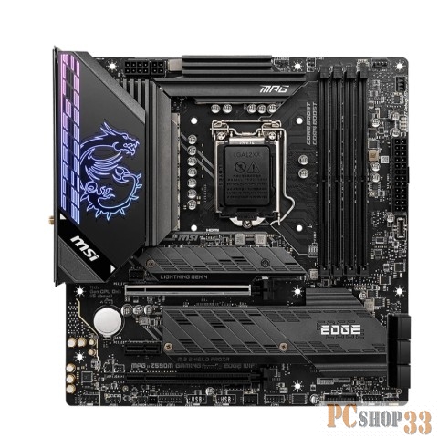 Материнская плата Z590 S1200 MATX MPG Z590M GAMING EDGE WIFI MSI