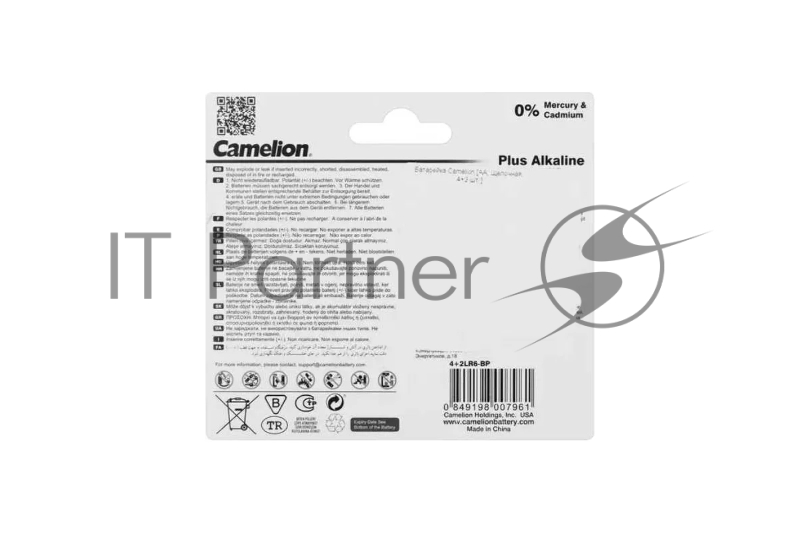 Элемент питания LR6 Plus Alkaline 4+2 (4+2LR6-BP) 1.5В (блист.6шт) Camelion 14113