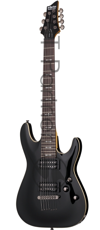Schecter Omen-7 Гитара электрическая (BLK)