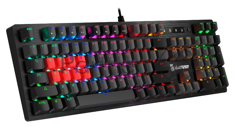 Клавиатура A4Tech Bloody B820R Dual Color механическая черный/серый USB for gamer LED