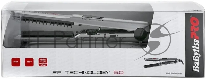 Щипцы BaByliss Pro EP Techgnology, 25х90 мм, 40 Вт