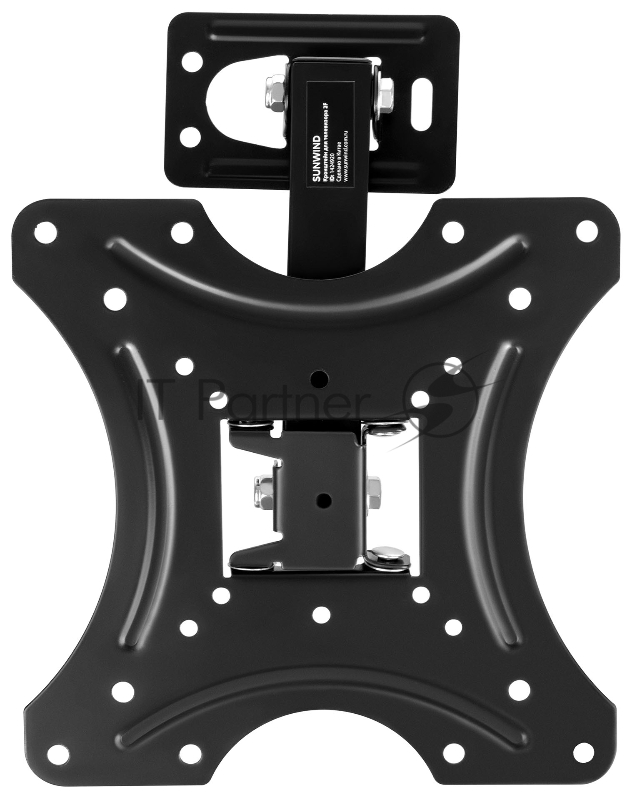 Кронштейн для телевизора SunWind 2F черный 15-48 макс.22кг настенный поворотно-выдвижной и наклонный