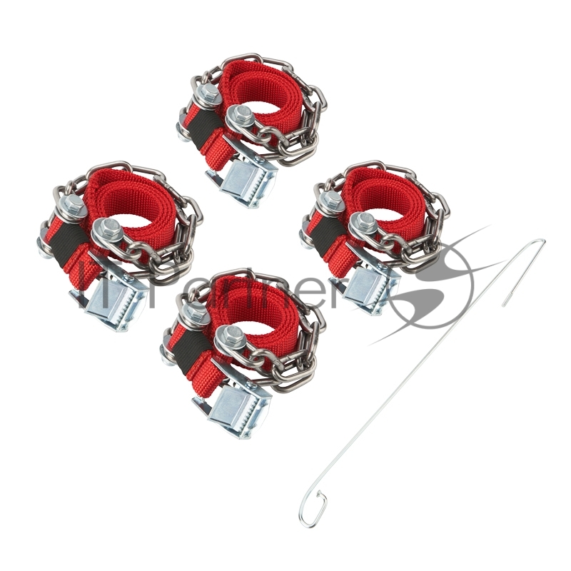 Цепи (браслеты) противоскольжения REXANT для легковых авто (колеса 165-205 мм), к-т 4 шт.