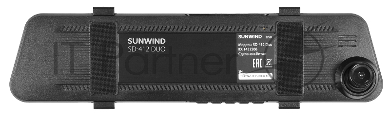 Видеорегистратор SunWind SD-412 Duo черный 1.3Mpix 1080x1920 1080p 140гр. JL5601