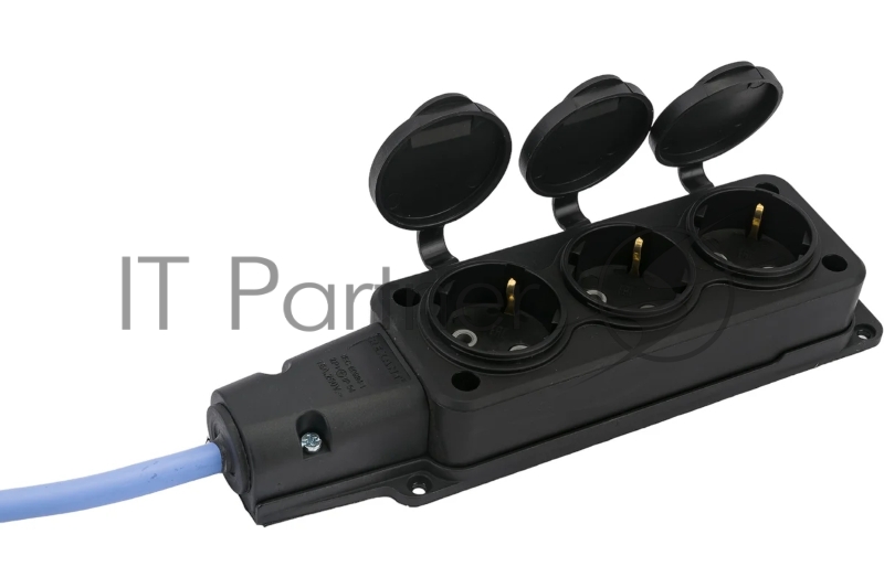 Морозостойкий удлинитель PC 16А, 3р 10м 3*2,5 IP54 / PC-3GF-R-10(IP)