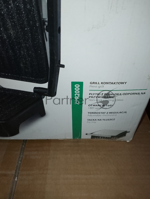 Гриль ZELMER ZPR2000 BLACK/INOX