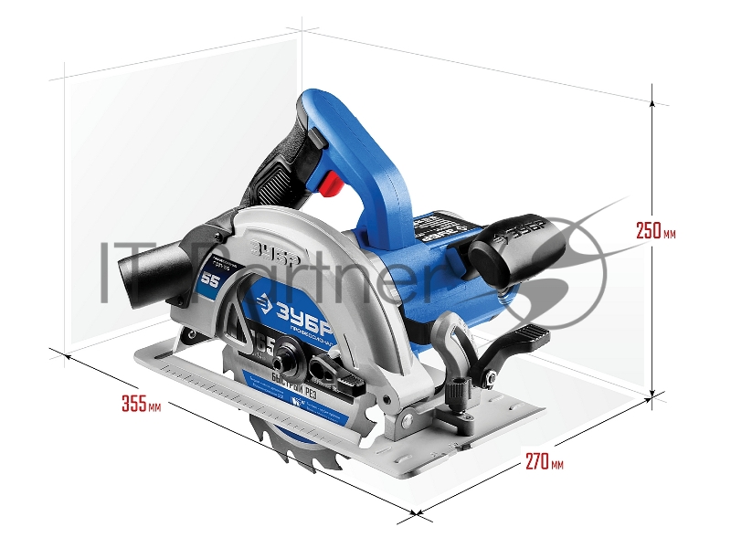 Циркулярная пила (дисковая) Зубр ПДП-55 1300Вт (ручная)