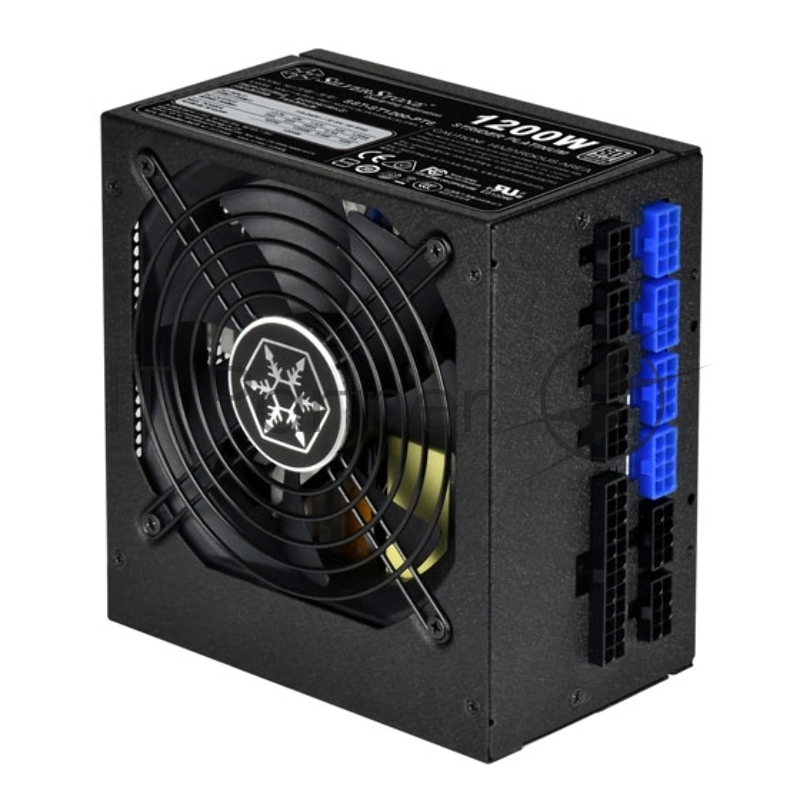 Блок питания Silverstone SST-ST1200-PTS Strider Platinum Series, 1200W 80 Plus Platinum, ATX PC Power Supply, 120mm HYB quient fan, 140mm depth, 100% modular, RTL {4}