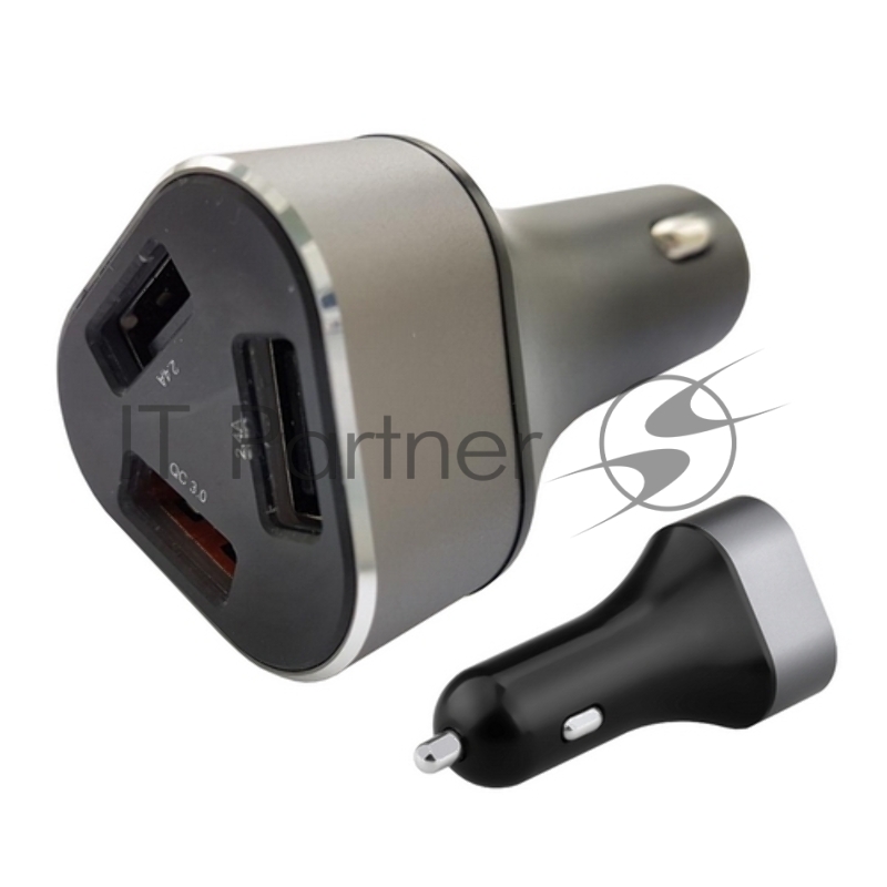 Зарядное устройство АЗУ (ACD-C233-X3B) 23Вт, 3xUSB 1QC+2Smart, 3.6~12В, 3А RTL {120}