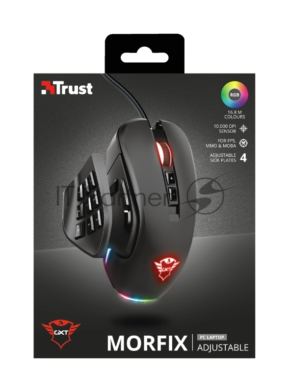 Проводная мышь Trust GXT970 MORFIX CUSTOMISABLE MOUSE