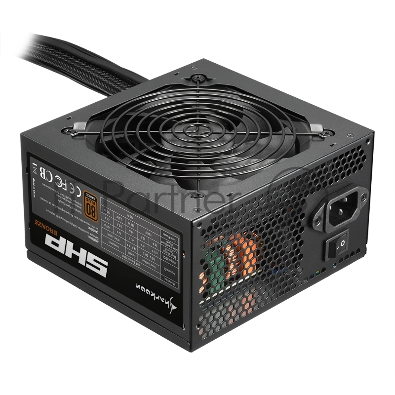 Игровой Блок питания Sharkoon SHP Bronze 700W чёрный (700 Вт, 80 Plus Bronze, 120 мм вентилятор)