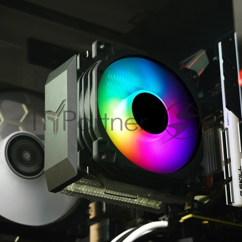 Кулер JONSBO CR-1200E LGA1200/115X/775/AM4/AM3/3+/AM TDP 95W, 92mm Dynamic Multi-Color LED Fan, 2 тепловые трубки, 3-pin) Reta