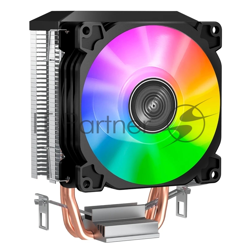 Кулер JONSBO CR-1200E LGA1200/115X/775/AM4/AM3/3+/AM TDP 95W, 92mm Dynamic Multi-Color LED Fan, 2 тепловые трубки, 3-pin) Reta