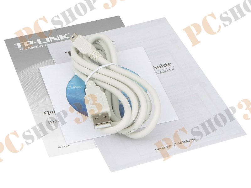 Сет.адаптер Wi-Fi 300Мбит/сек. TP-Link TL-WN822N 802.11b/g/n (USB2.0)