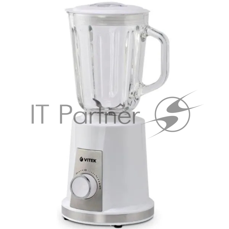 Блендер Vitek VT-8516 (MC) белый/серебро 1. Максимальная мощность 1000 Вт 2. Стеклянный кувшин объемом 1,5 л 3. 2 скоростных режима + режим PULSE