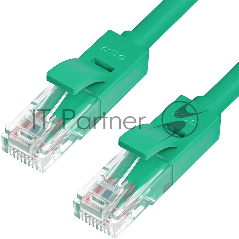 Патч-корд Greenconnect прямой 0.3m UTP кат.6, зеленый, позолоченные контакты, 24 AWG, литой, GCR-LNC605-0.3m, ethernet high speed, RJ45, T568B Greenconnect Патч-корд прямой 0.3m UTP кат.6, зеленый, позолоченные контакты, 24 AWG, литой, GCR-LNC605-0.3