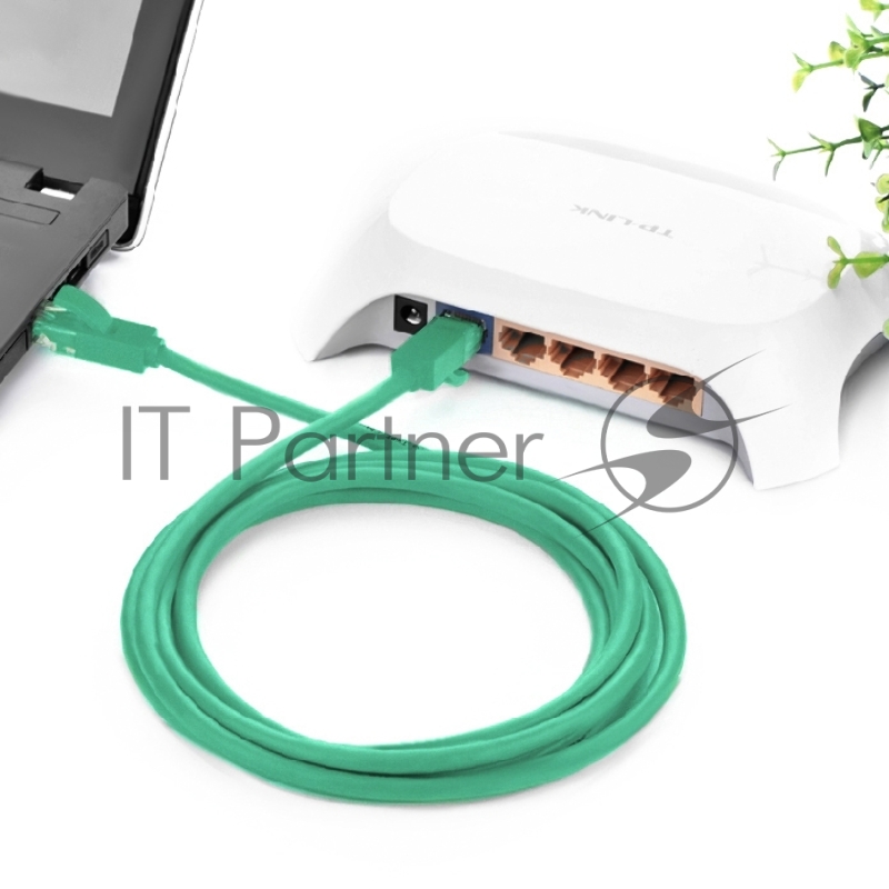 Патч-корд Greenconnect прямой 0.3m UTP кат.6, зеленый, позолоченные контакты, 24 AWG, литой, GCR-LNC605-0.3m, ethernet high speed, RJ45, T568B Greenconnect Патч-корд прямой 0.3m UTP кат.6, зеленый, позолоченные контакты, 24 AWG, литой, GCR-LNC605-0.3