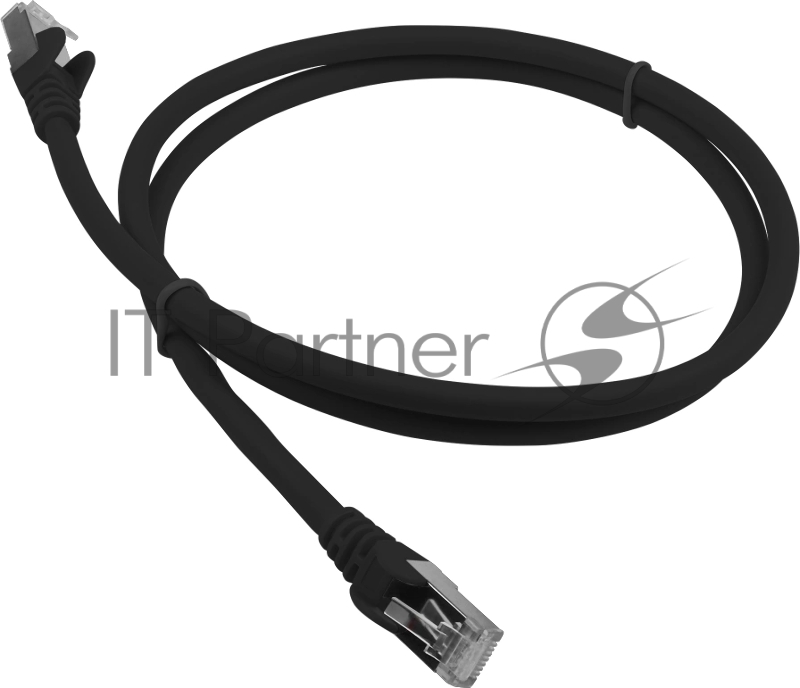 Патч-корд LANMASTER LSZH FTP кат.6A, 3.0 м, черный