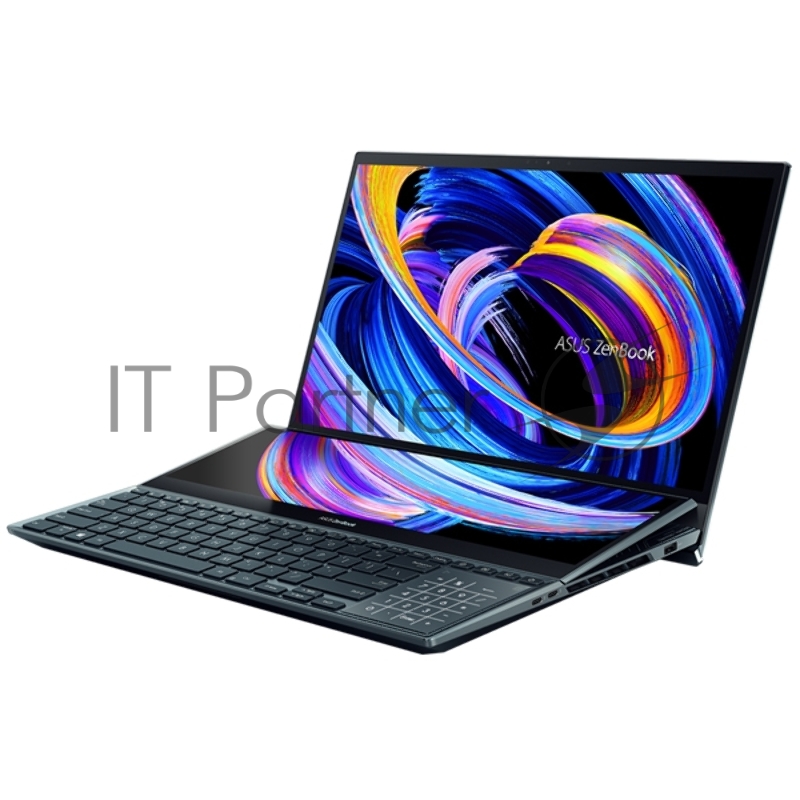 Ноутбук ASUS UX582LR-H2033T Touch +Backpack+Plamrest+Stylus 15.6(3840x2160 OLED)/Touch/Intel Core i7 10870H(2.2Ghz)/16384Mb/512PCIS GeForce RTX3070(8192Mb)/Cam/BT/WiFi/war 1y/2.34kg/Celestial Blue/W10 + ScreenPad