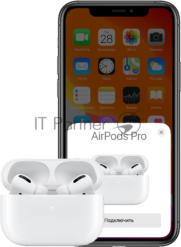Apple AirPods Pro (2021) Wireless Charging Case, Active Noise Cancellation, IPX4, BT 5.0 (rep.MWP22RU/A)