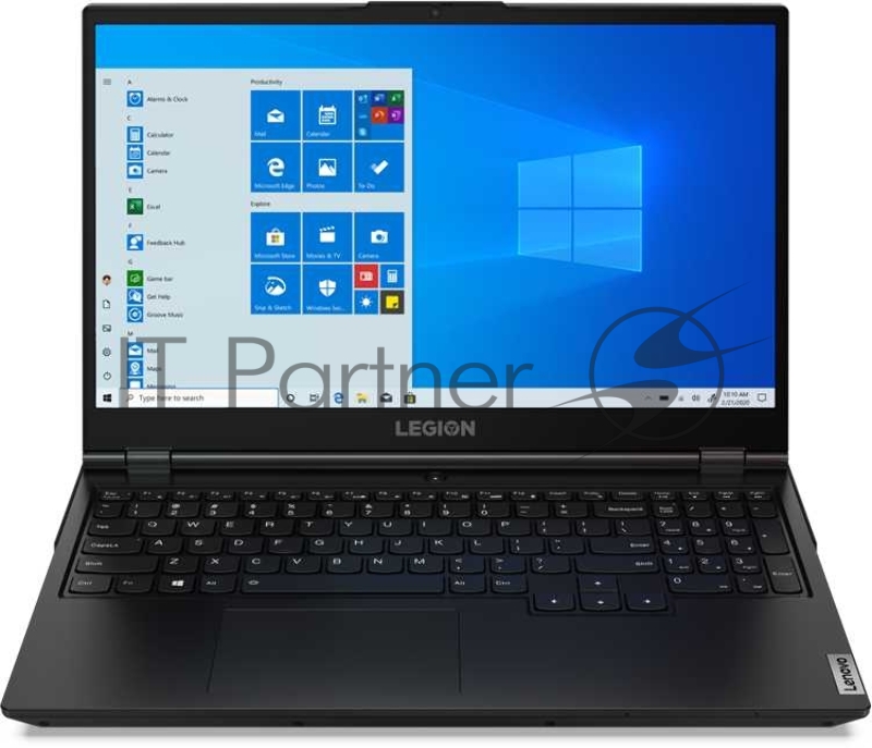 Ноутбук Lenovo Legion 5 15IMH6 Core i5 10500H 16Gb SSD512Gb NVIDIA GeForce RTX 3050 Ti 4Gb 15.6 IPS FHD (1920x1080) Windows 10 Home black WiFi BT Cam