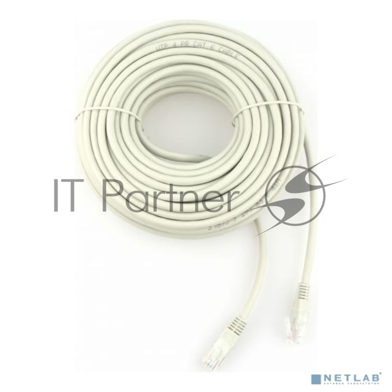 Патч-корд UTP Cablexpert PP6U-20M кат.6, 20 м, литой, многожильный (серый)