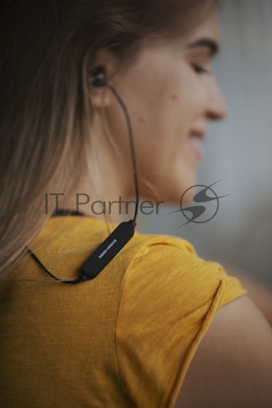 Наушники Bluetooth вакуумные с шейным шнурком More choice BG6 (Silver)