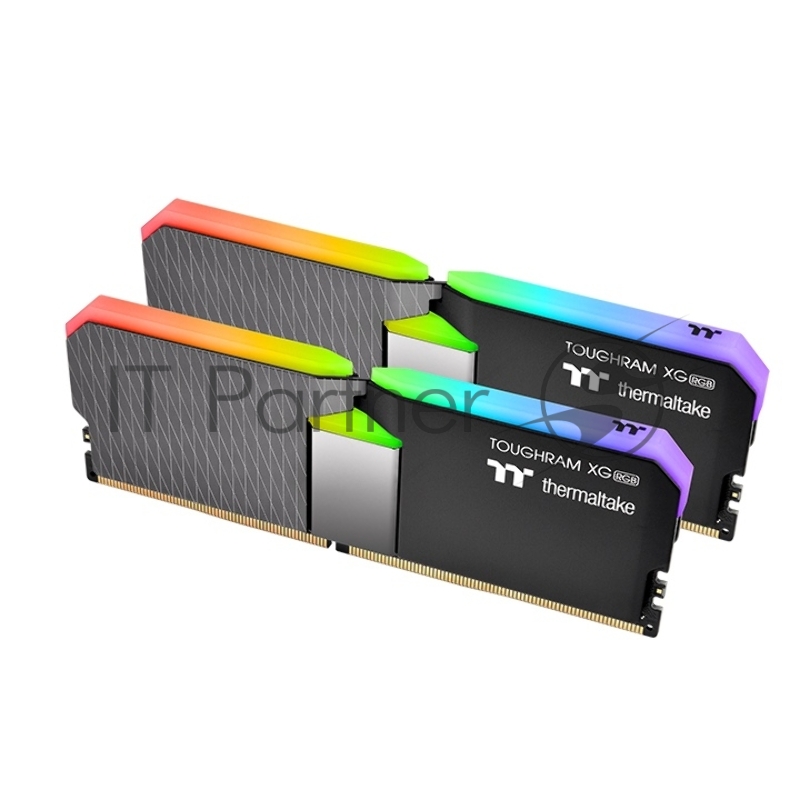 Модуль памяти 16GB Thermaltake DDR4 3600 DIMM TOUGHRAM XG RGB Black Gaming Memory R016D408GX2-3600C18A Non-ECC, CL18, 1.35V, Heat Shield, XMP 2.0, Kit (2x8GB), RTL (523103)