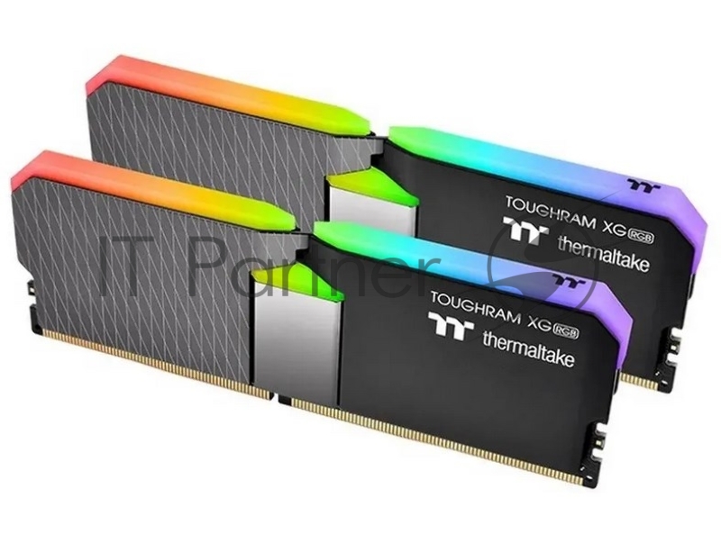 Модуль памяти 16GB Thermaltake DDR4 4600 DIMM TOUGHRAM XG RGB Black Gaming Memory R016D408GX2-4600C19A Non-ECC, CL18, 1.5V, Heat Shield, XMP 2.0, Kit (2x8GB), RTL (527903)