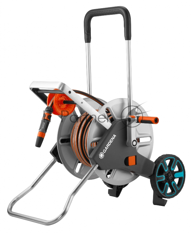 Тележка для шланга Gardena CleverRoll M серый/черный шланг в компл. 30м (18547-40.000.00)