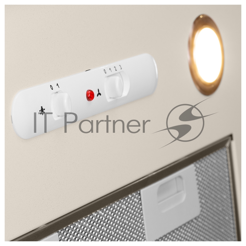 Вытяжка каминная Hyundai HWH 6331 BE бежевый управление: кнопочное (1 мотор)