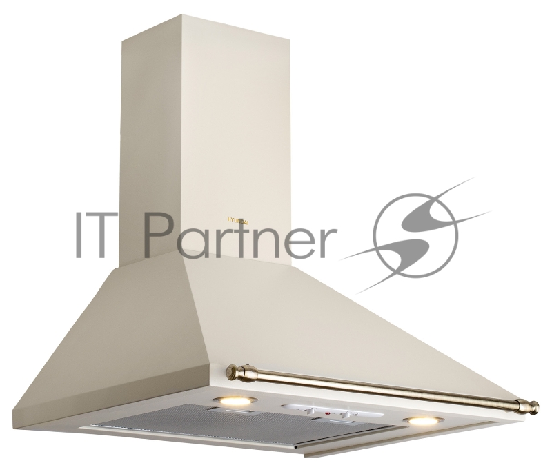 Вытяжка каминная Hyundai HWH 6331 BE бежевый управление: кнопочное (1 мотор)